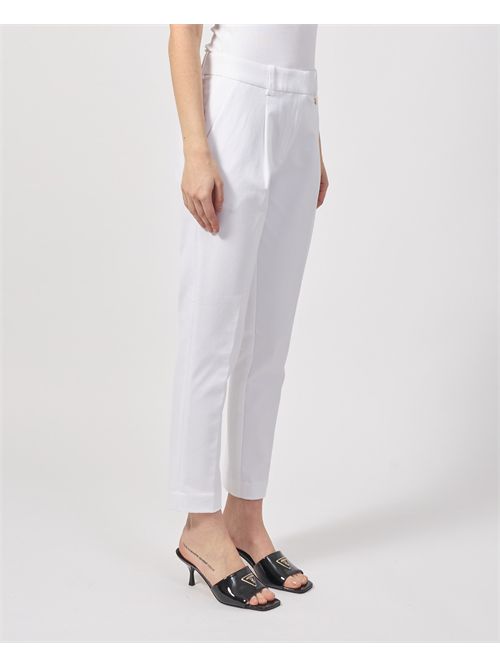 Women's trousers in pointe milano Yes Zee YES ZEE | P396-KW000101